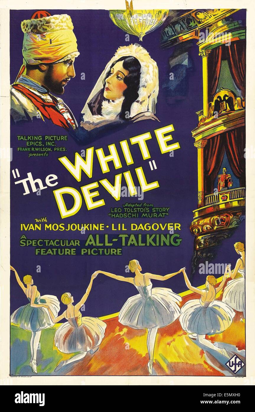 DER weiße Teufel (aka DER WEIBE TEUFEL), von links: Ivan Mosjukin (aka Ivan Mozzhukhin), Lil Dagover, 1930. Stockfoto