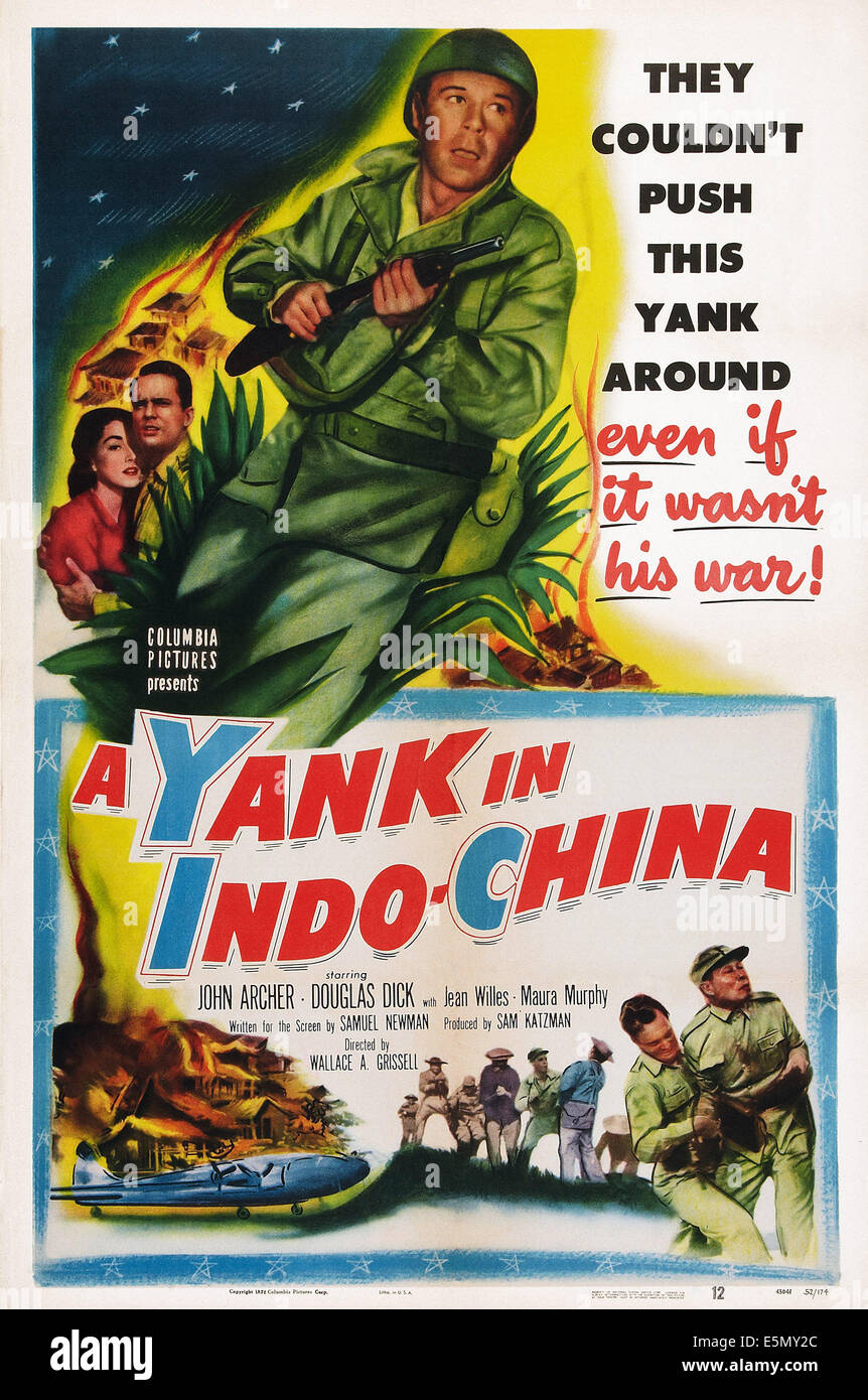 Ein Ruck IN Indochina, US-Poster, John Archer (vorne), 1952 Stockfoto