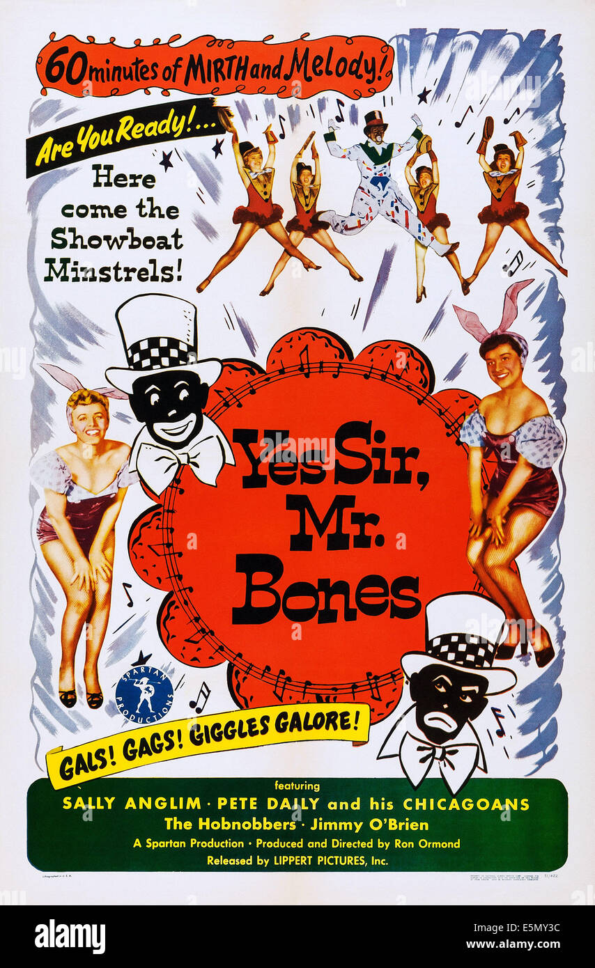 Ja SIR, Mr BONES, US Plakatkunst, 1951 Stockfoto