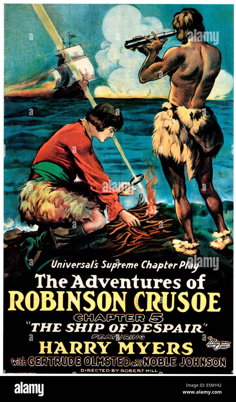 Wie Heißt Der Gefährte Von Robinson Crusoe DIE Abenteuer von ROBINSON CRUSOE, Harry Myers (l.), "Kapitel 5: das