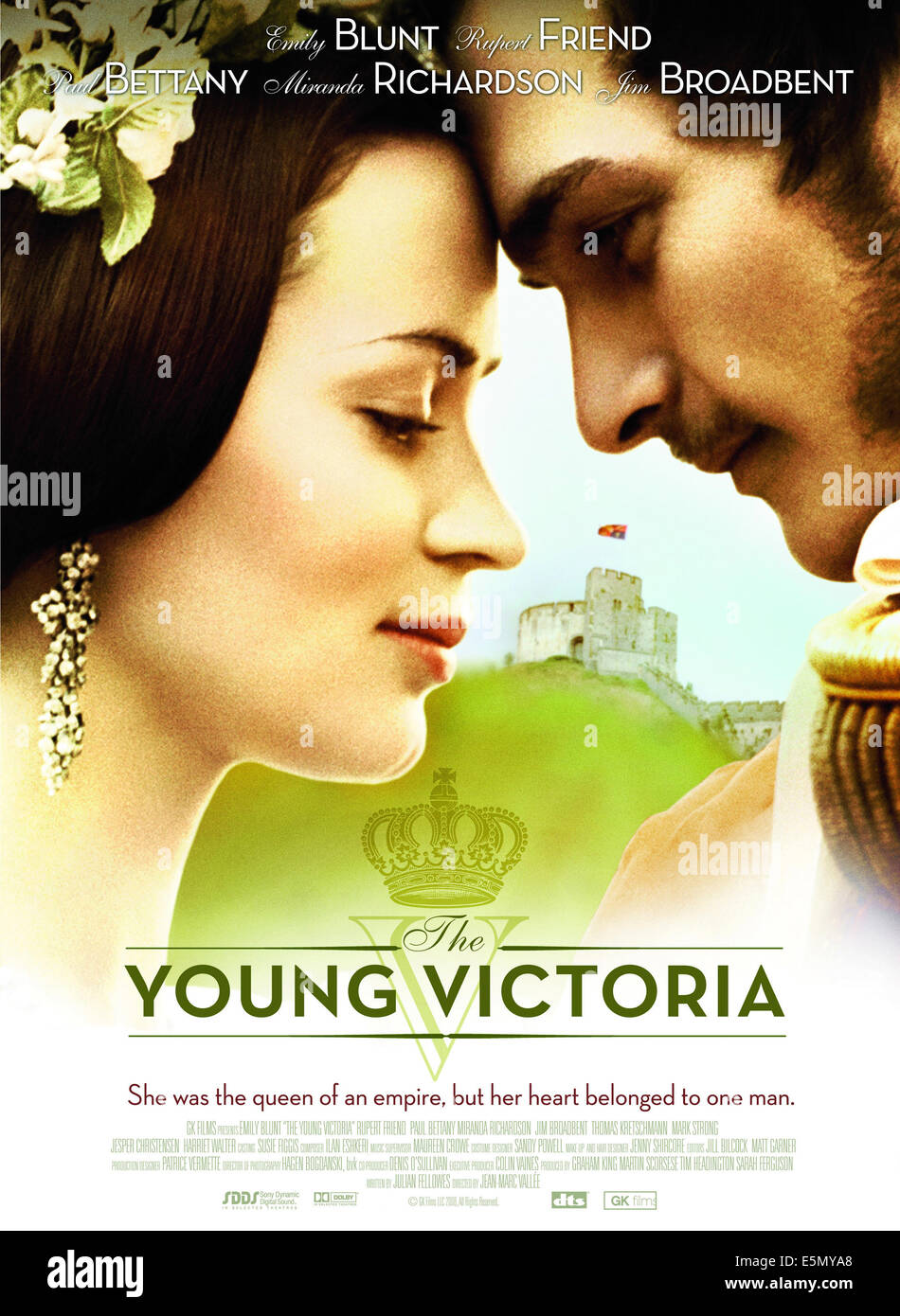 YOUNG VICTORIA, von links: Emily Blunt, als Victoria, Rupert Friend, als Prinz Albert, 2009. © Impuls Bilder/Höflichkeit Stockfoto