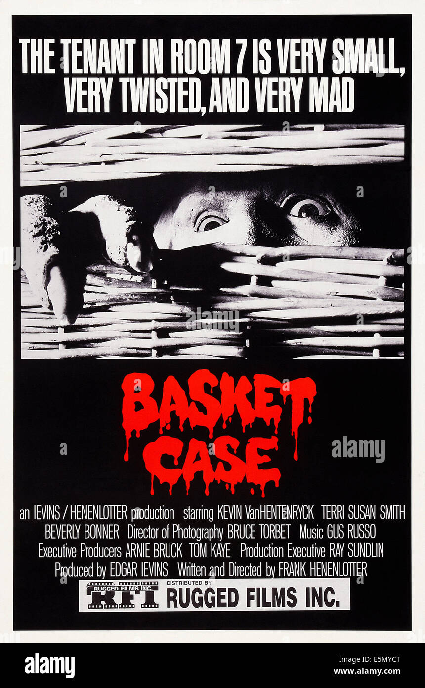 BASKET CASE, US Plakatkunst, 1982 Stockfoto