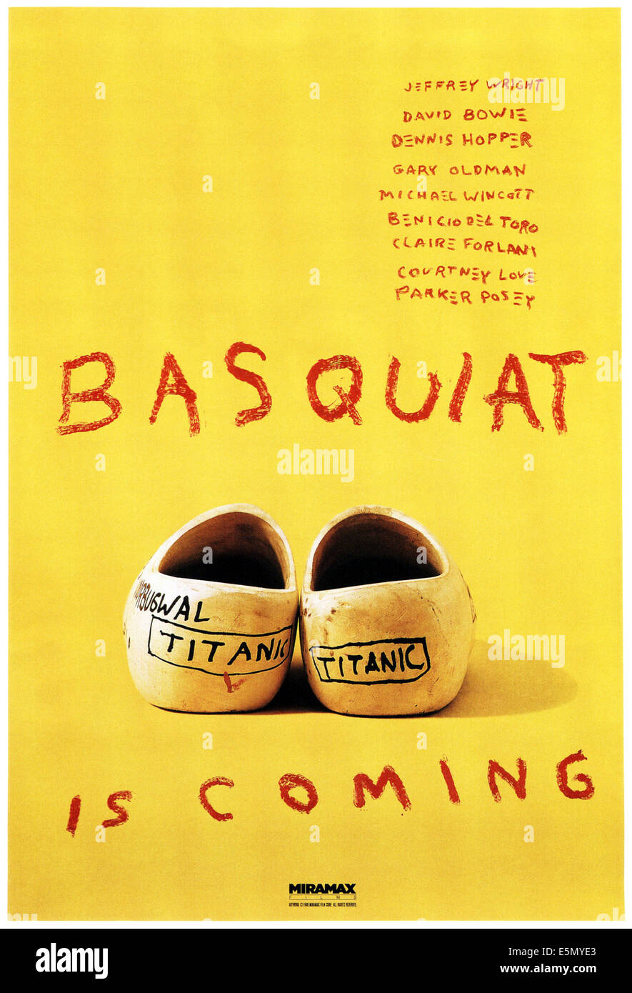 BASQUIAT, Plakatkunst, 1996, © Miramax Films/Courtesy Everett Collection Stockfoto