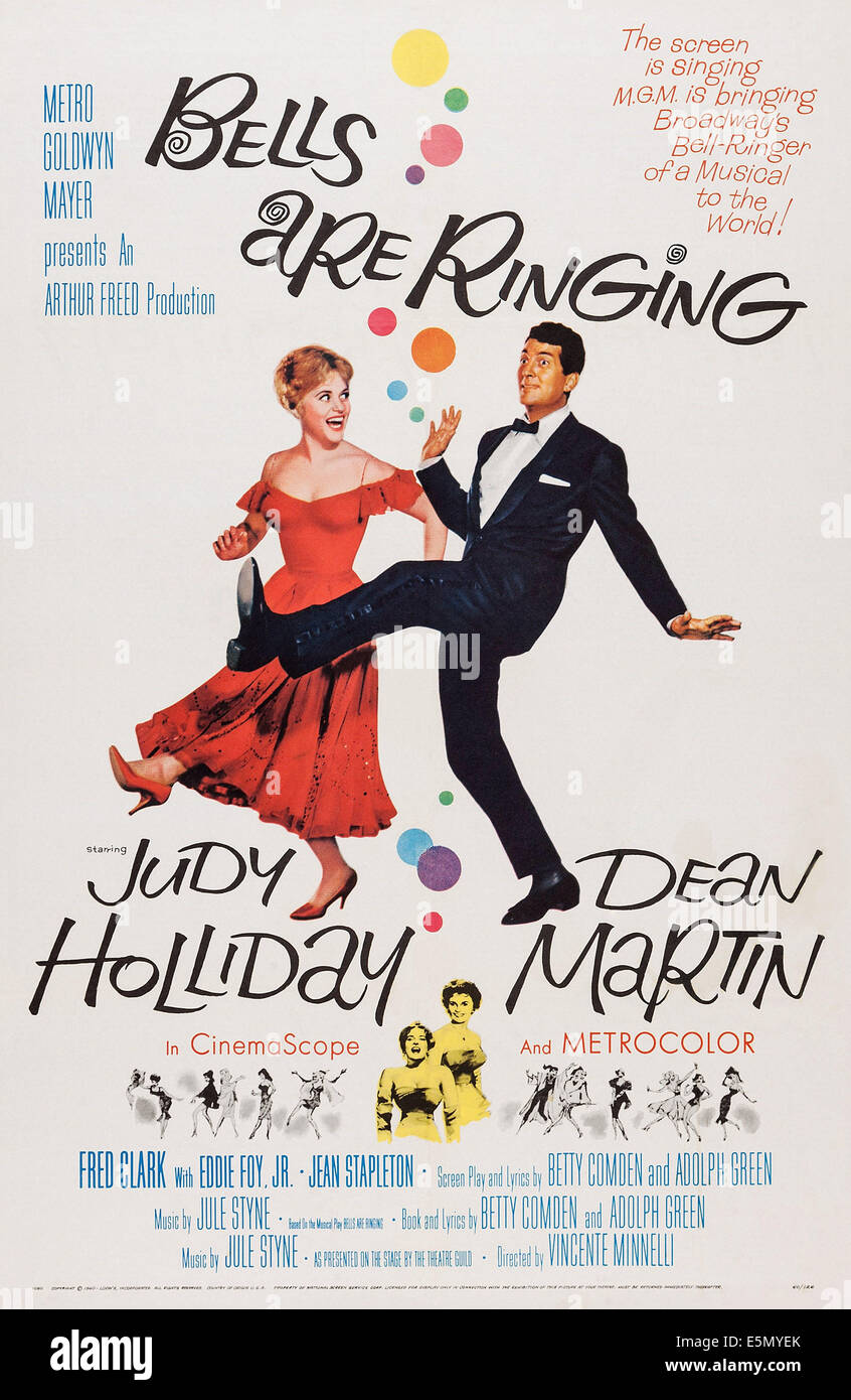 Glocken läuten, Judy Holliday, Dean Martin, 1960 Stockfoto