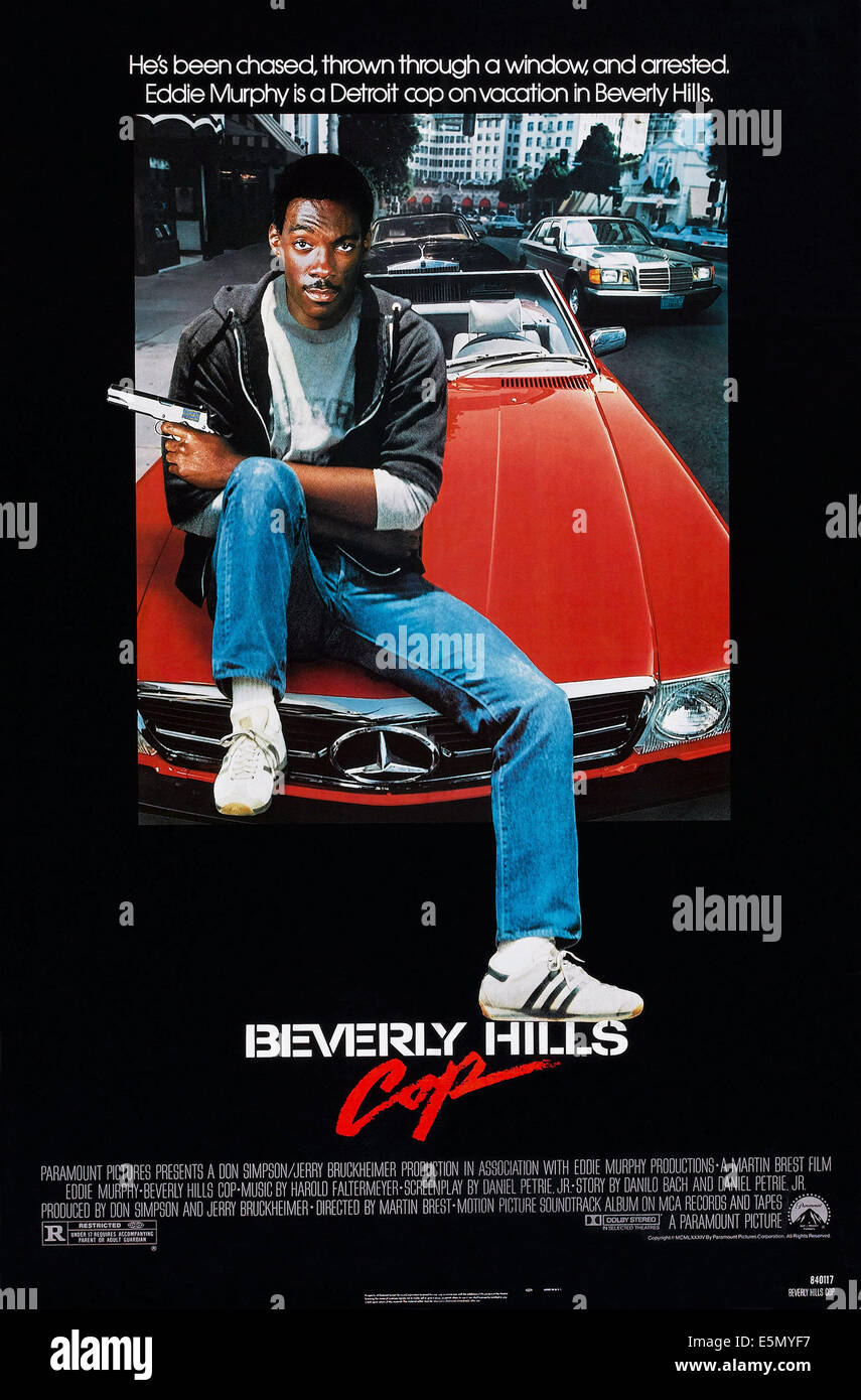 BEVERLY HILLS COP, Eddie Murphy, 1984, © Paramount Bilder/Courtesy Everett Collection Stockfoto
