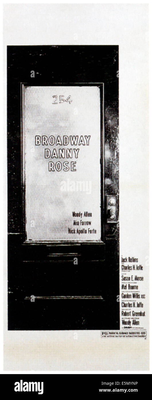 BROADWAY DANNY ROSE, 1984, © Orion Pictures Corporation/Höflichkeit Everett Collection Stockfoto