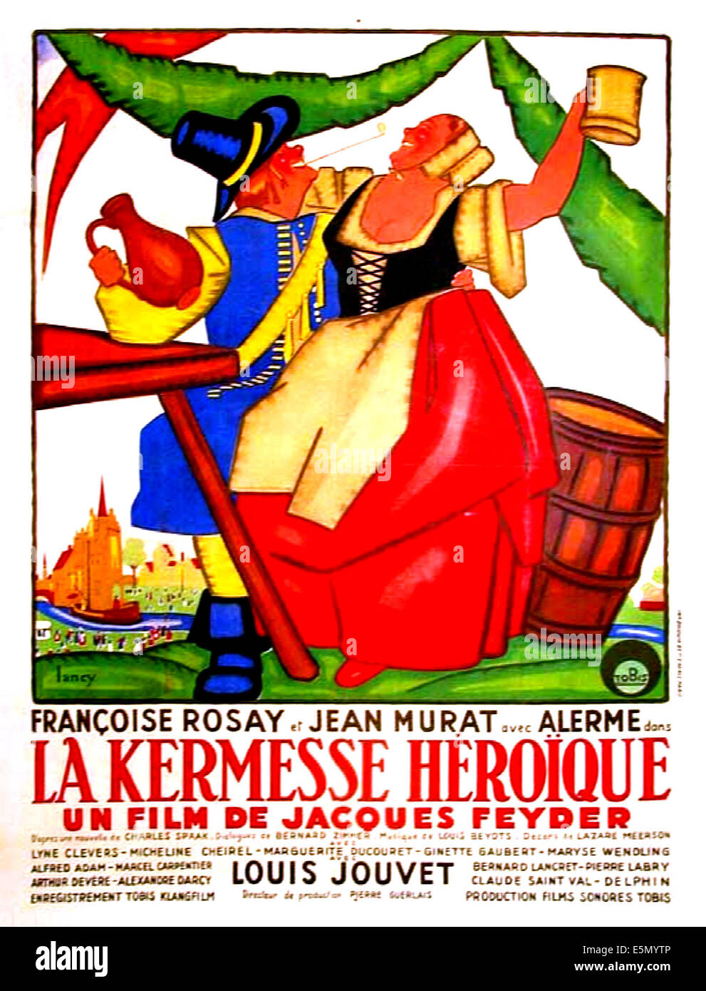 Karneval IN Flandern, (auch bekannt als LA KERMESSE HEROIQUE), französische Plakat, 1935. Stockfoto