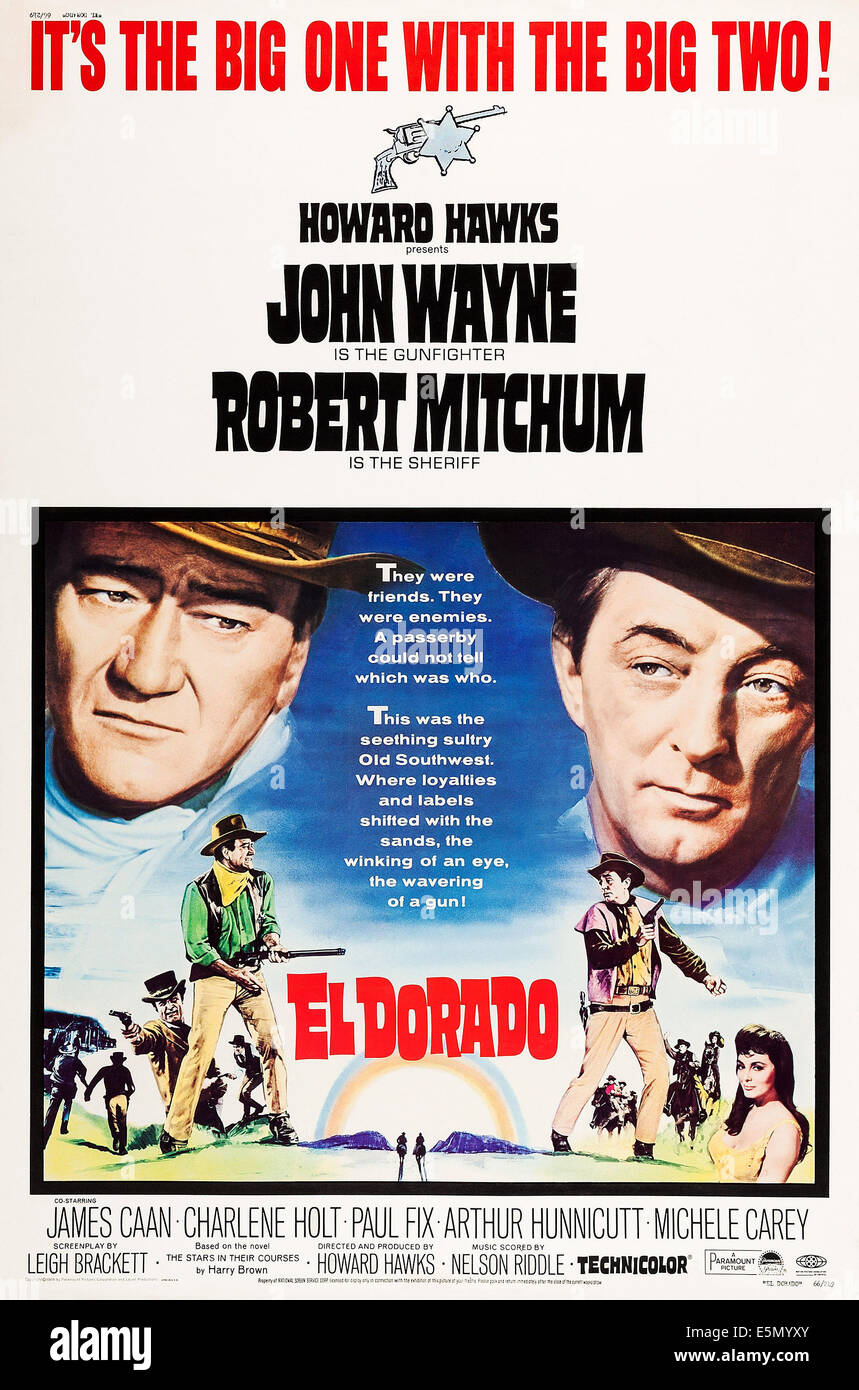 EL DORADO, John Wayne, Robert Mitchum, 1966 Stockfoto