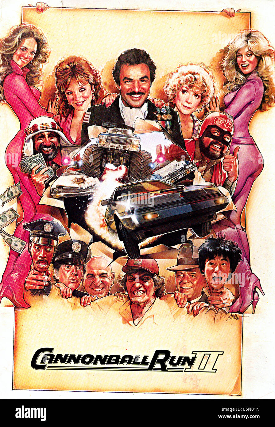 Cannonball 2 Film Complet Francais CANNONBALL RUN II, Plakatkunst, 1984 Stockfoto, Bild: 72375793 - Alamy