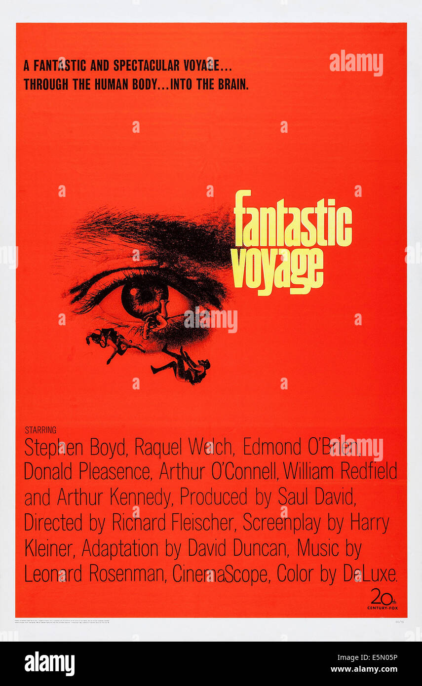 FANTASTIC VOYAGE, Plakatkunst, 1966 Stockfoto