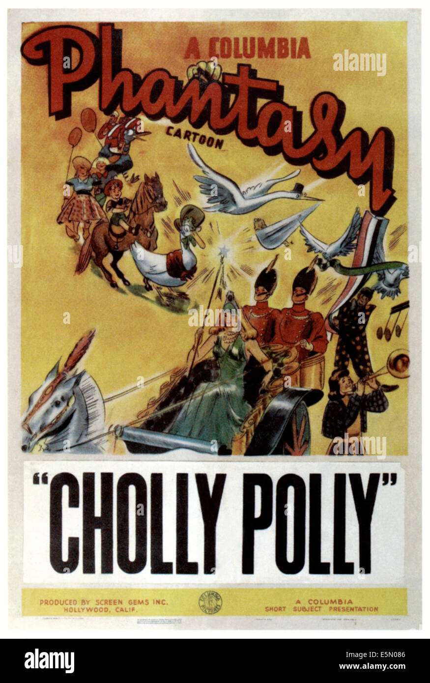 CHOLLY POLLY, Plakatkunst, 1942. Stockfoto
