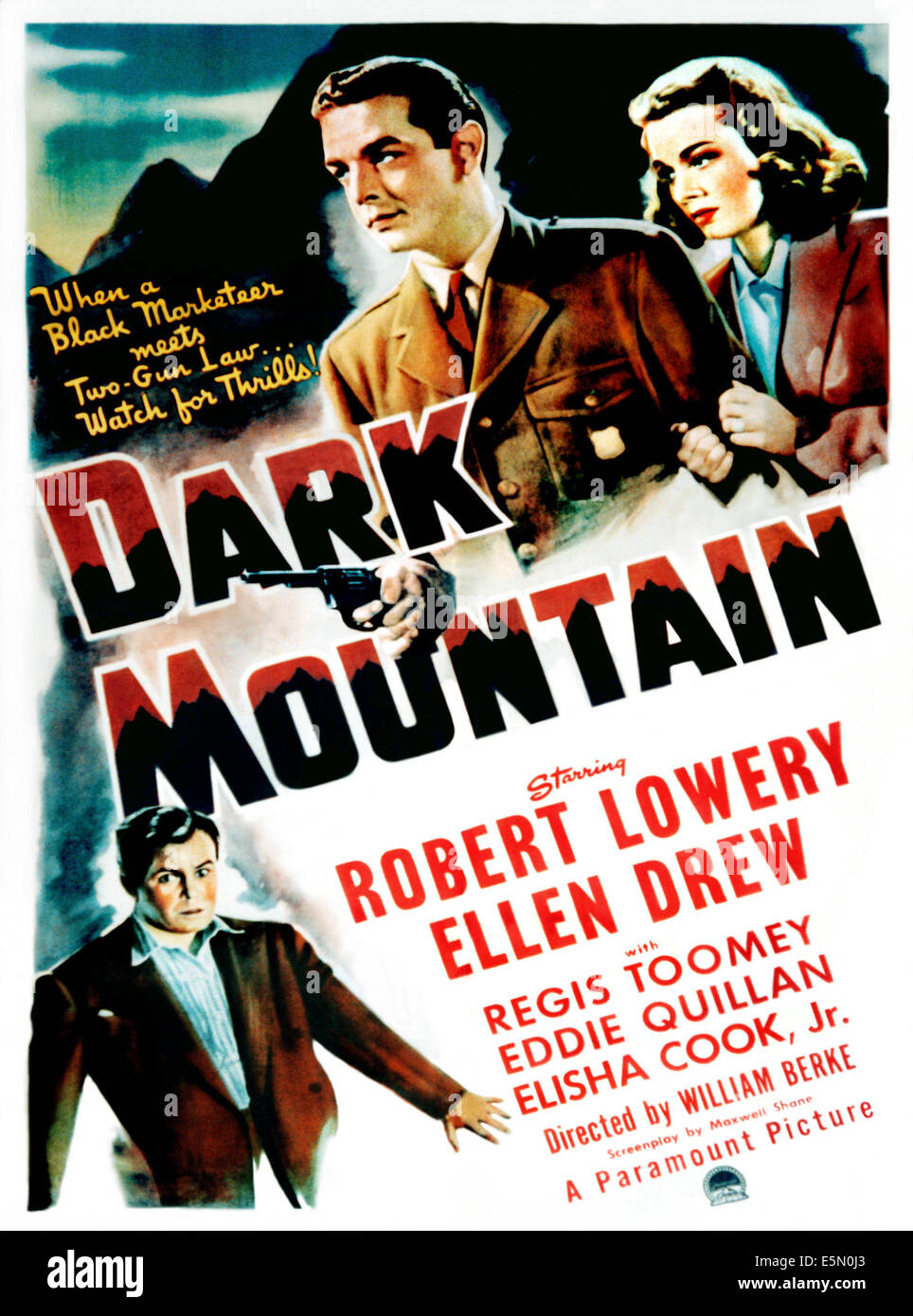 DARK MOUNTAIN, Regis Toomey, Robert Lowery, Ellen Drew, 1944 Stockfoto
