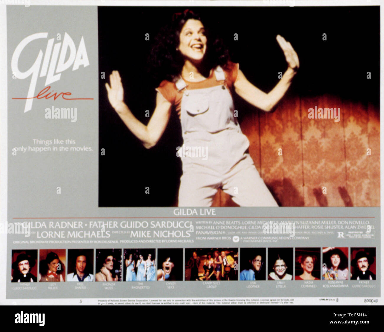 GILDA LIVE, Gilda Radner, Filmplakat, 1980 Stockfoto