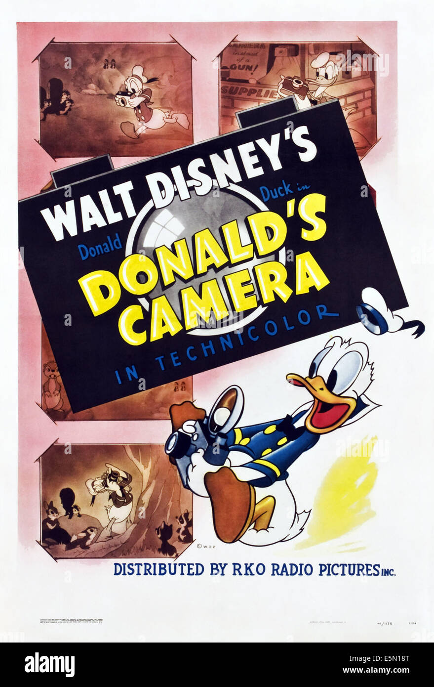 Donalds Kamera, US Plakatkunst, Donald Duck, 1941. Stockfoto