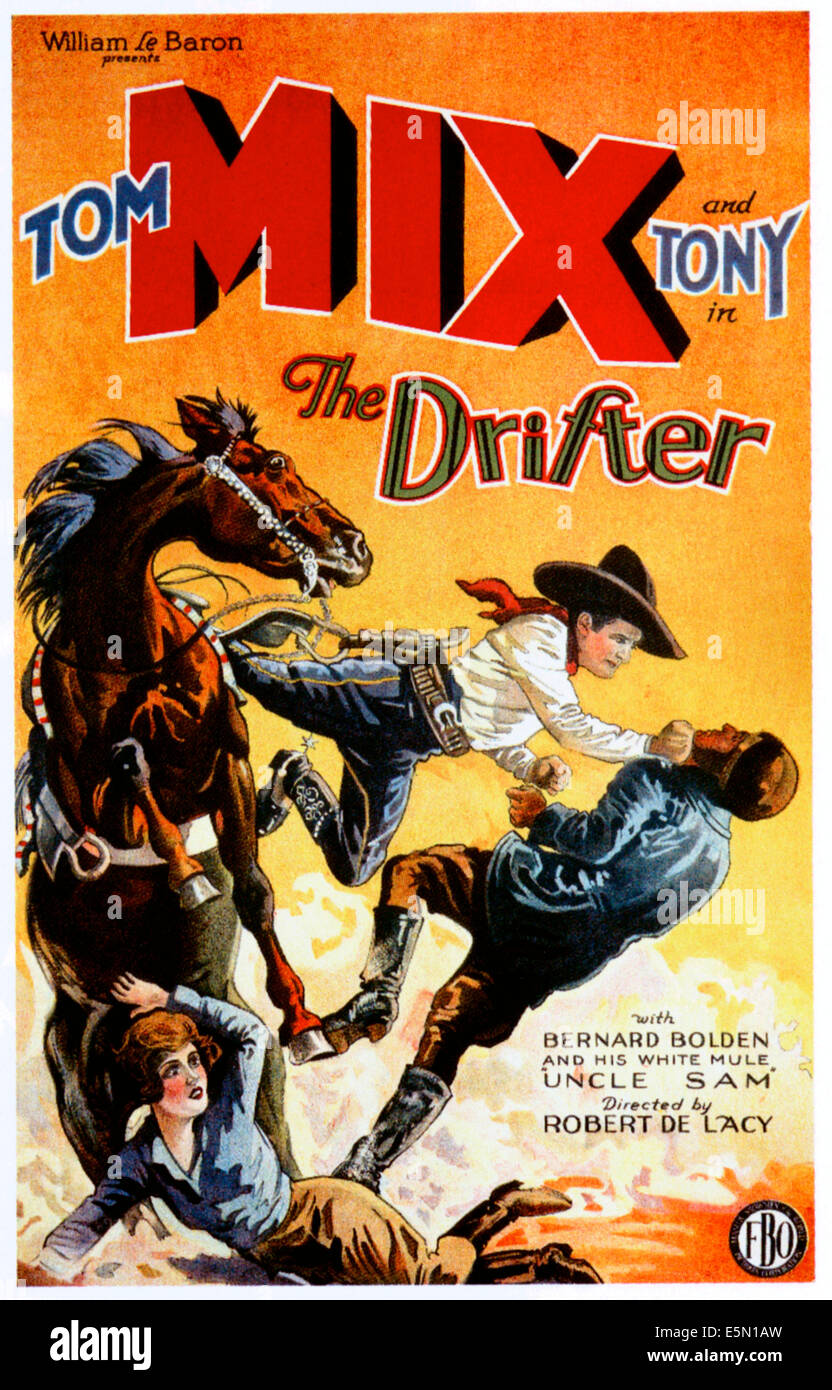 DIE DRIFTER, Tom Mix, 1929 Stockfoto