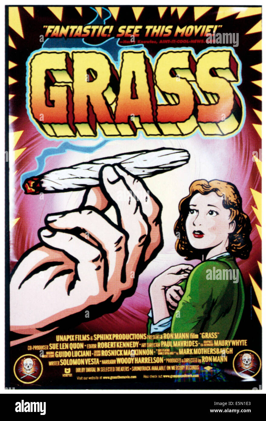 GRASS, Plakatkunst, 1999 Stockfoto
