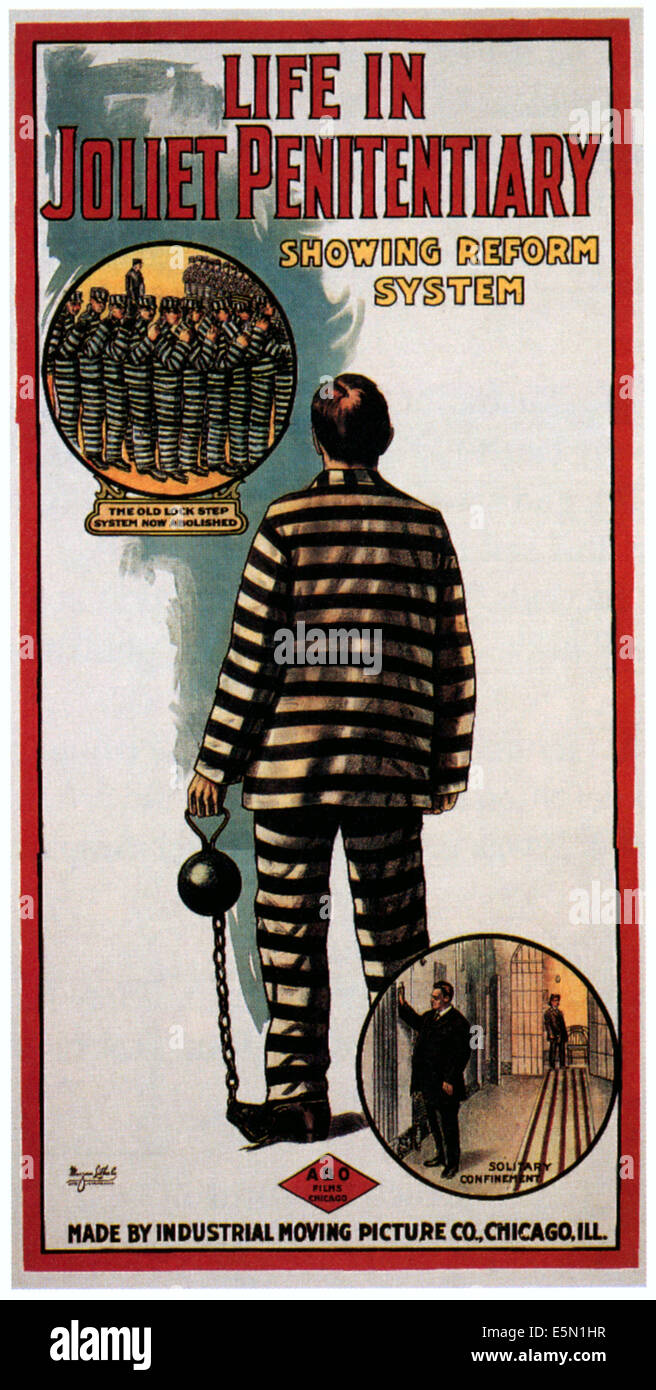 Leben IN JOLIET PENITENTIARY, (aka JOLIET Gefängnis, JOLIET, Illinois), 1910 Stockfoto