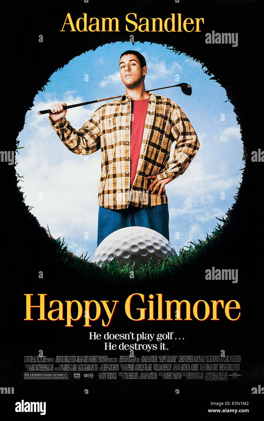 HAPPY GILMORE, Adam Sandler, 1996, © Universal Bilder/Courtesy Everett Collection Stockfoto