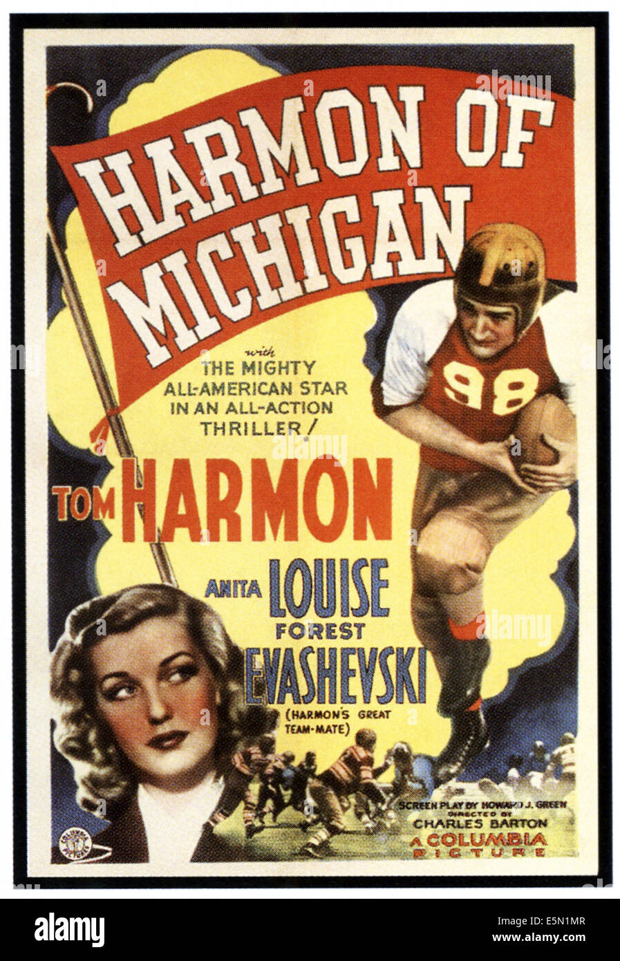 HARMON von MICHIGAN, von links: Anita Louise, Tom Harmon, 1941 Stockfoto