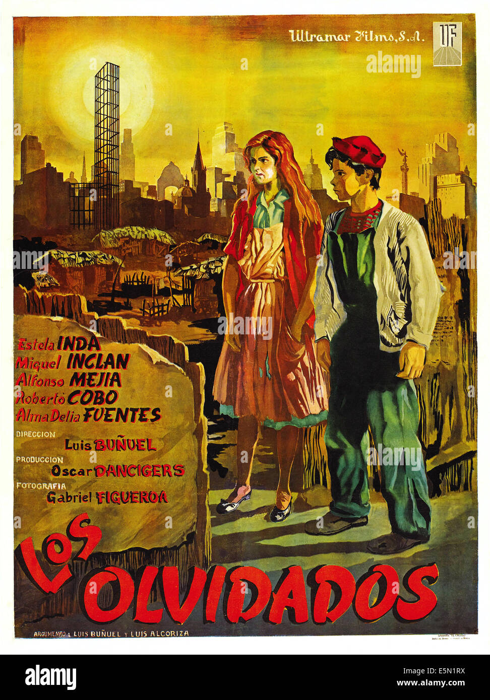LOS OLVIDADOS, mexikanische Plakatkunst, 1950 Stockfoto