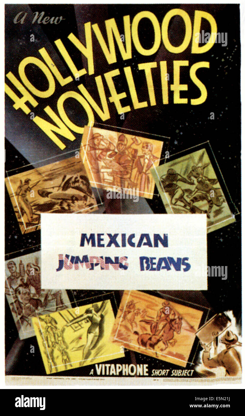 HOLLYWOOD Neuheiten, "Mexikanische Springbohnen", 1940. Stockfoto