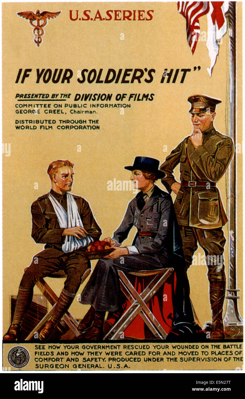 WENN DEIN SOLDAT-HIT, 1917. Stockfoto
