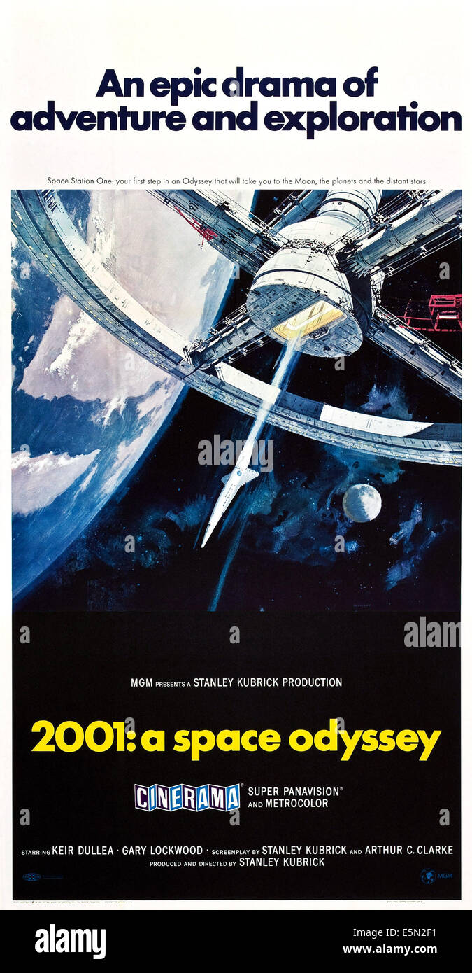 2001: SPACE ODYSSEY, US-Poster, 1968 Stockfotografie - Alamy