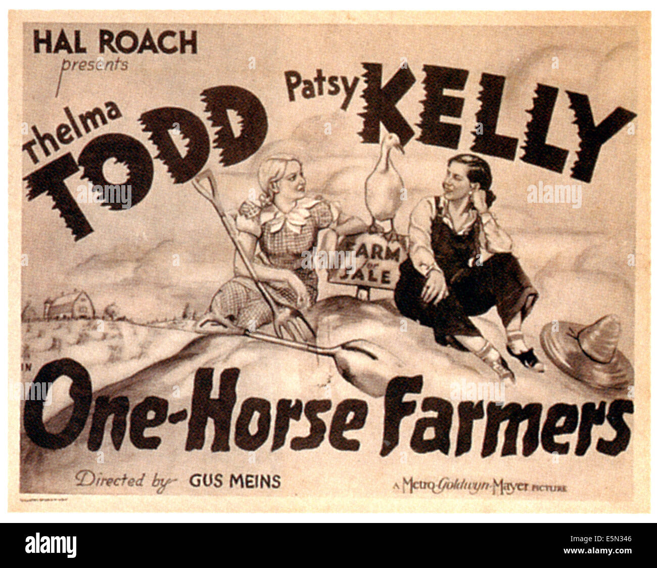 Einspänner Bauern, von links: Thelma Todd, Patsy Kelly, 1934 Stockfoto