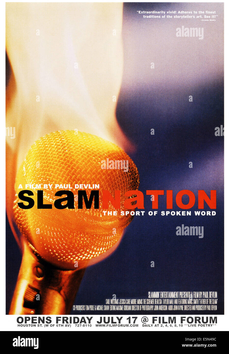 SLAMNATION, Plakatkunst, 1998 Stockfoto