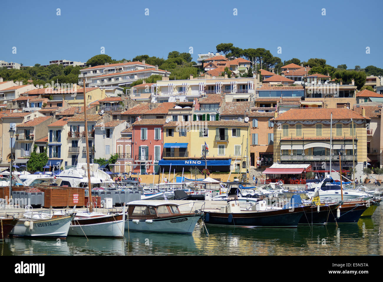 der Hafen von Cassis-Bouches-du-Rhône-Frankreich Stockfoto
