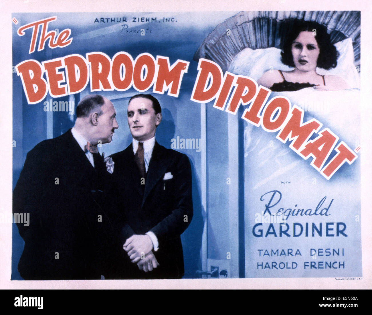 DIE Schlafzimmer-DIPLOMAT, von links: Tamara Desni, 1934, Morton Selten, Harold French Stockfoto