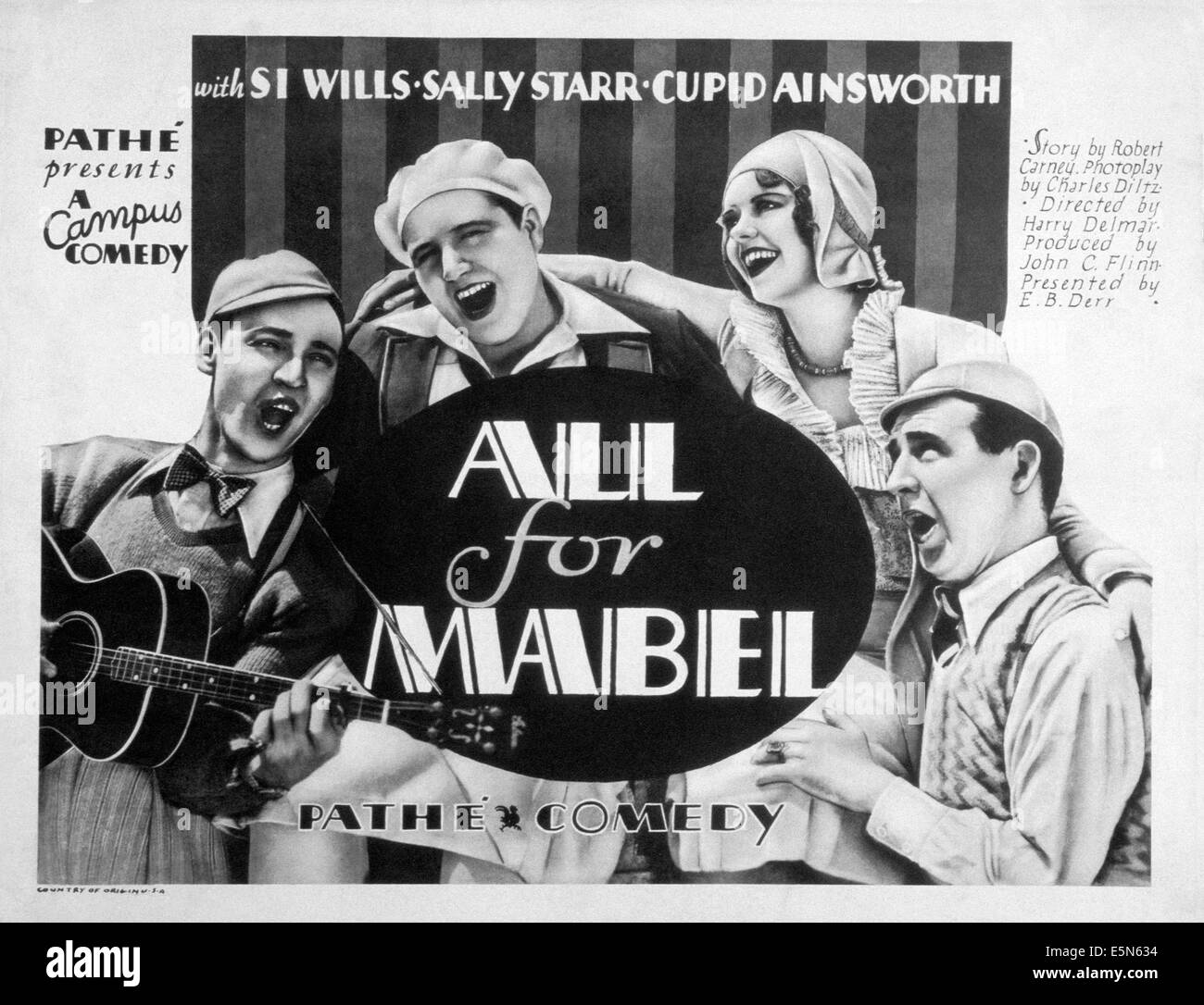 ALLES für MABEL, Sally Starr (oben rechts), 1930 Stockfoto