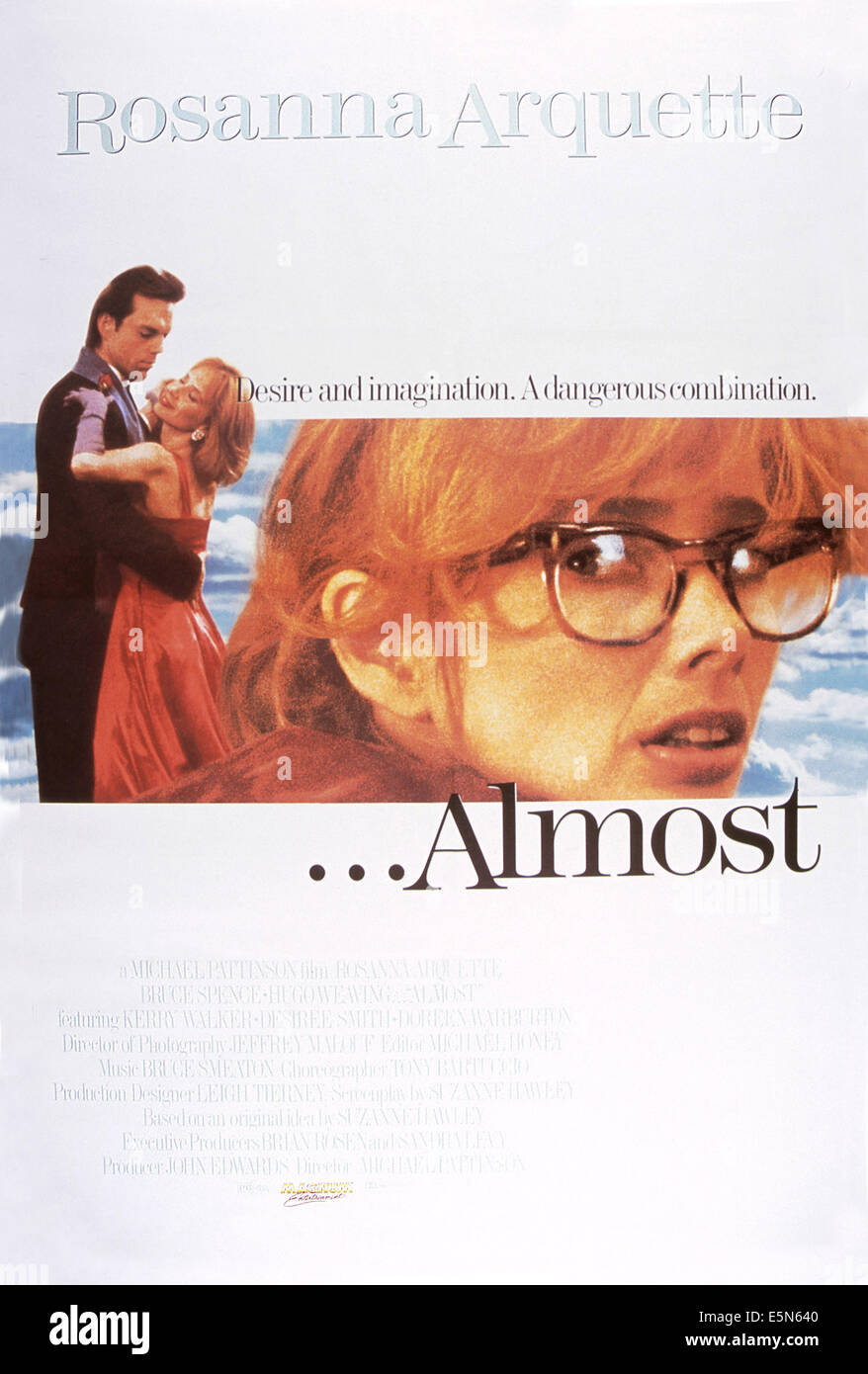 ... ALMOST, (aka WENDY CRACKED A Walnuss), von links: Bruce Spence, Rosanna Arquette (zweimal), 1990, © Hoyts Verteilung/Höflichkeit Stockfoto