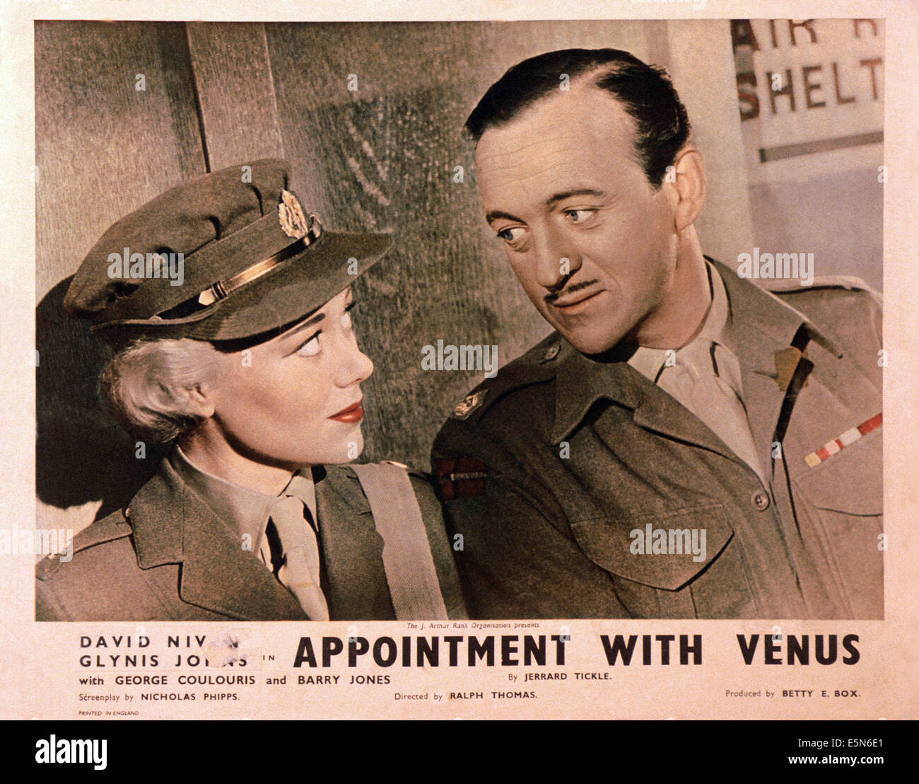 Termin mit VENUS, (aka Insel Rettung), von links: Glynis Johns, David Niven, 1951 Stockfoto