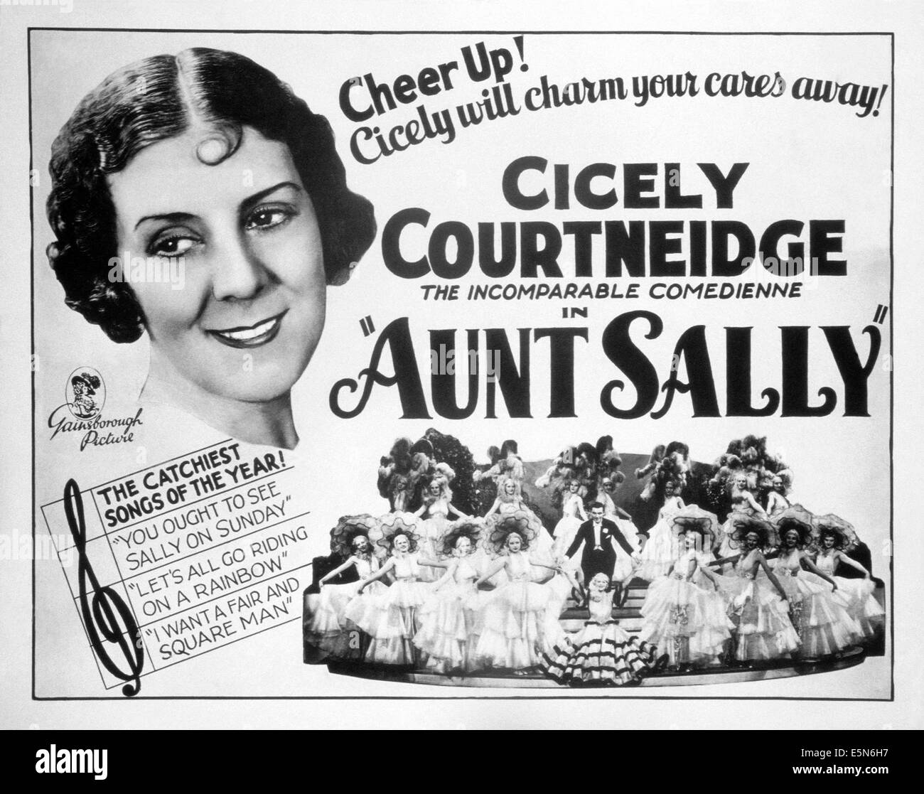AUNT SALLY, (aka entlang kam SALLY), Cicely Courtneidge, 1934 Stockfoto