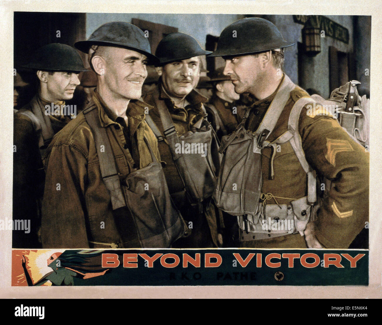 ÜBER Sieg, von Angesicht zu Angesicht von links: James Gleason, William Boyd, Lew Cody (hinten Mitte), 1931 Stockfoto