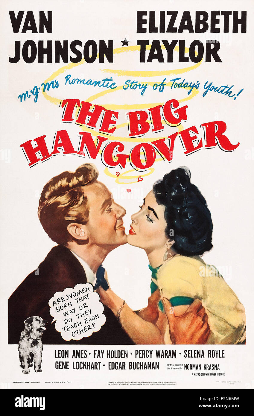 DER große Kater, US-Plakat, Van Johnson, Elizabeth Taylor, 1950 Stockfoto