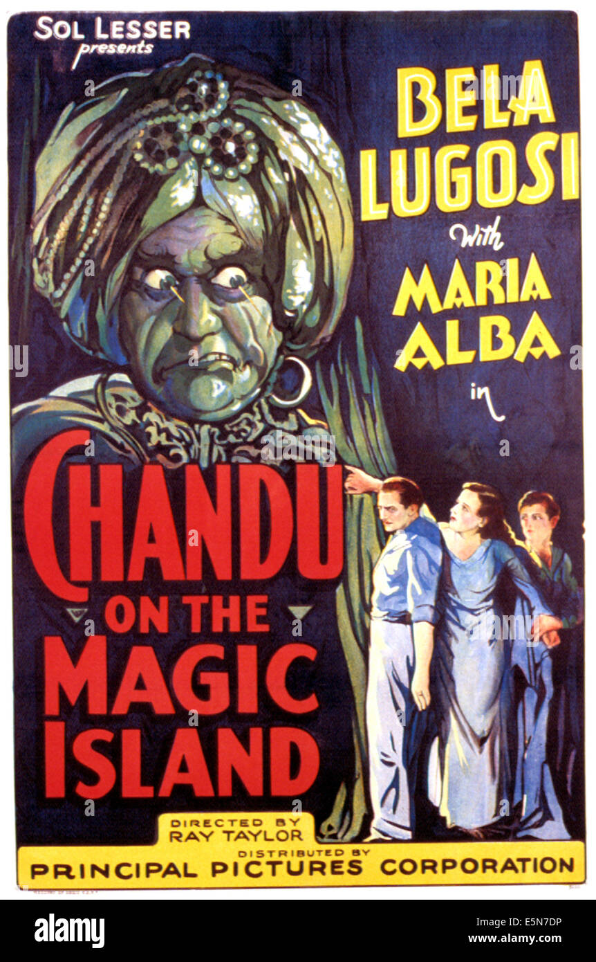 CHANDU auf der magischen Insel, Bela Lugosi, 1935 Stockfoto