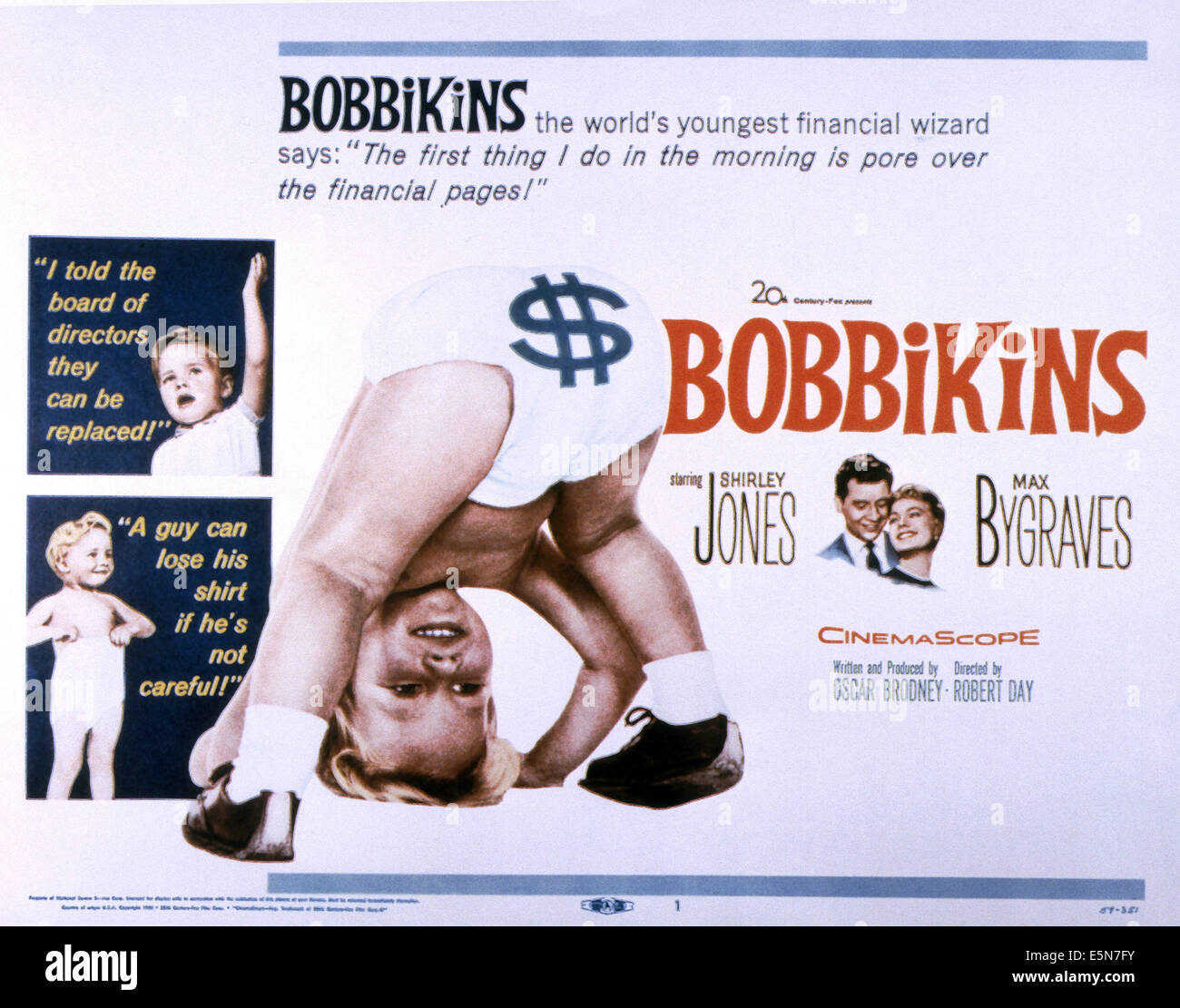 BOBBIKINS, Erwachsene von links: Max Bygraves, Shirley Jones, 1959, TM & Copyright © 20th Century Fox Film Corp./Courtesy Everett Stockfoto