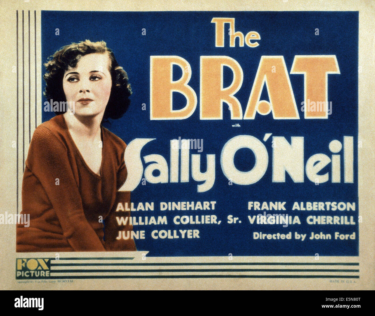 BRAT, Sally O'Neil, 1931, TM & Copyright © 20th Century Fox Film Corp./Courtesy Everett Collection Stockfoto