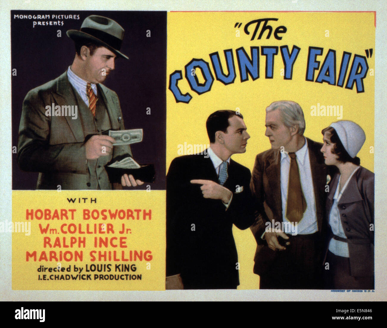 DIE Kirmes, von links: Marion Schilling, 1932, Hobart Bosworth, William Collier, Jr., Ralph Ince Stockfoto