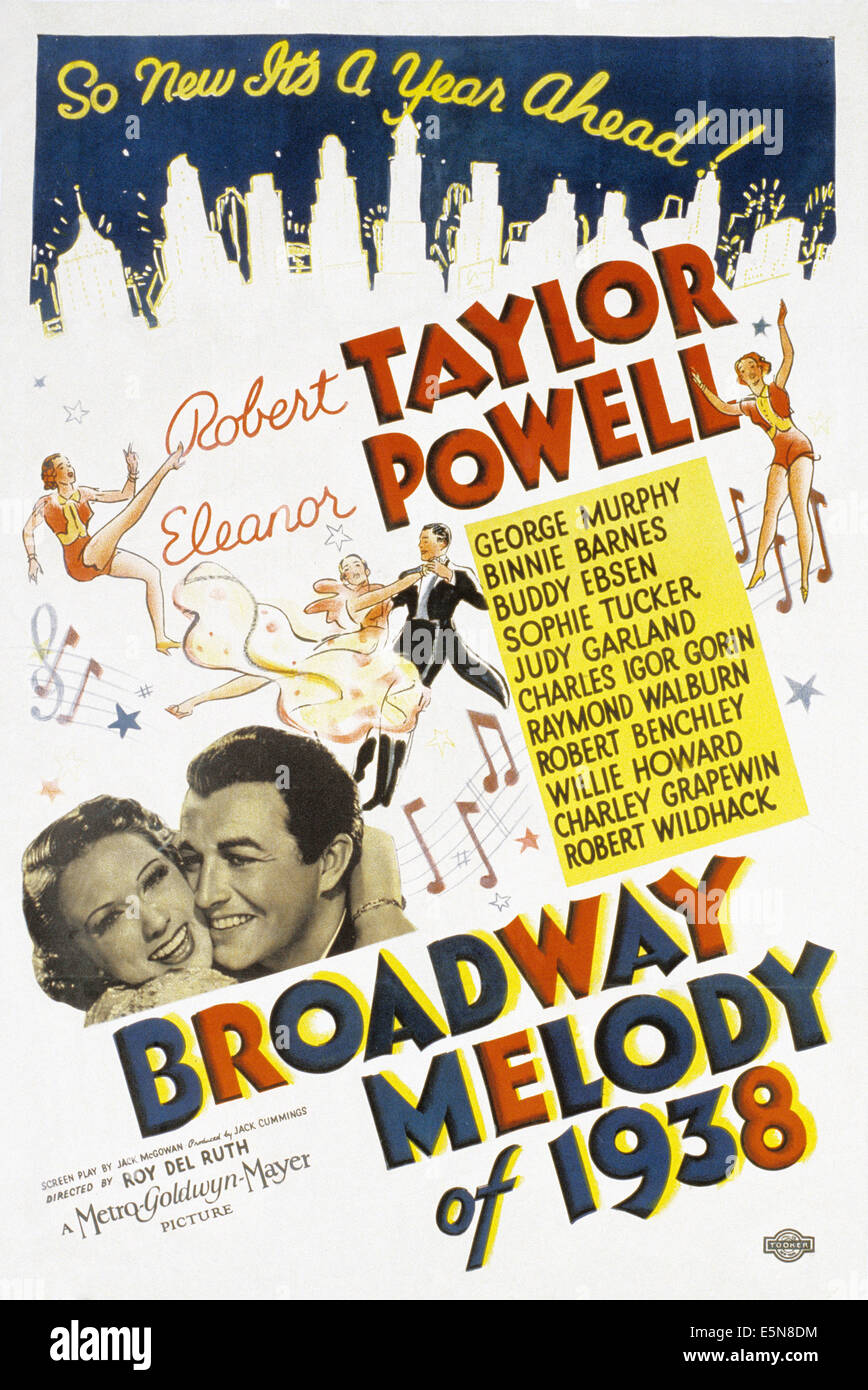 BROADWAY MELODY OF 1938, Eleanor Powell, Robert Taylor, 1937 Stockfoto