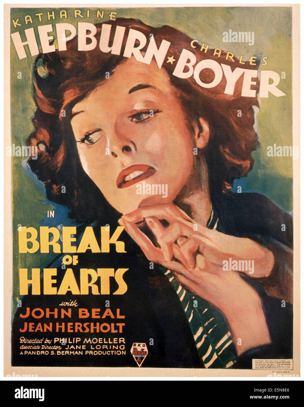 BRECHEN der Herzen, Katharine Hepburn, 1935 Stockfoto