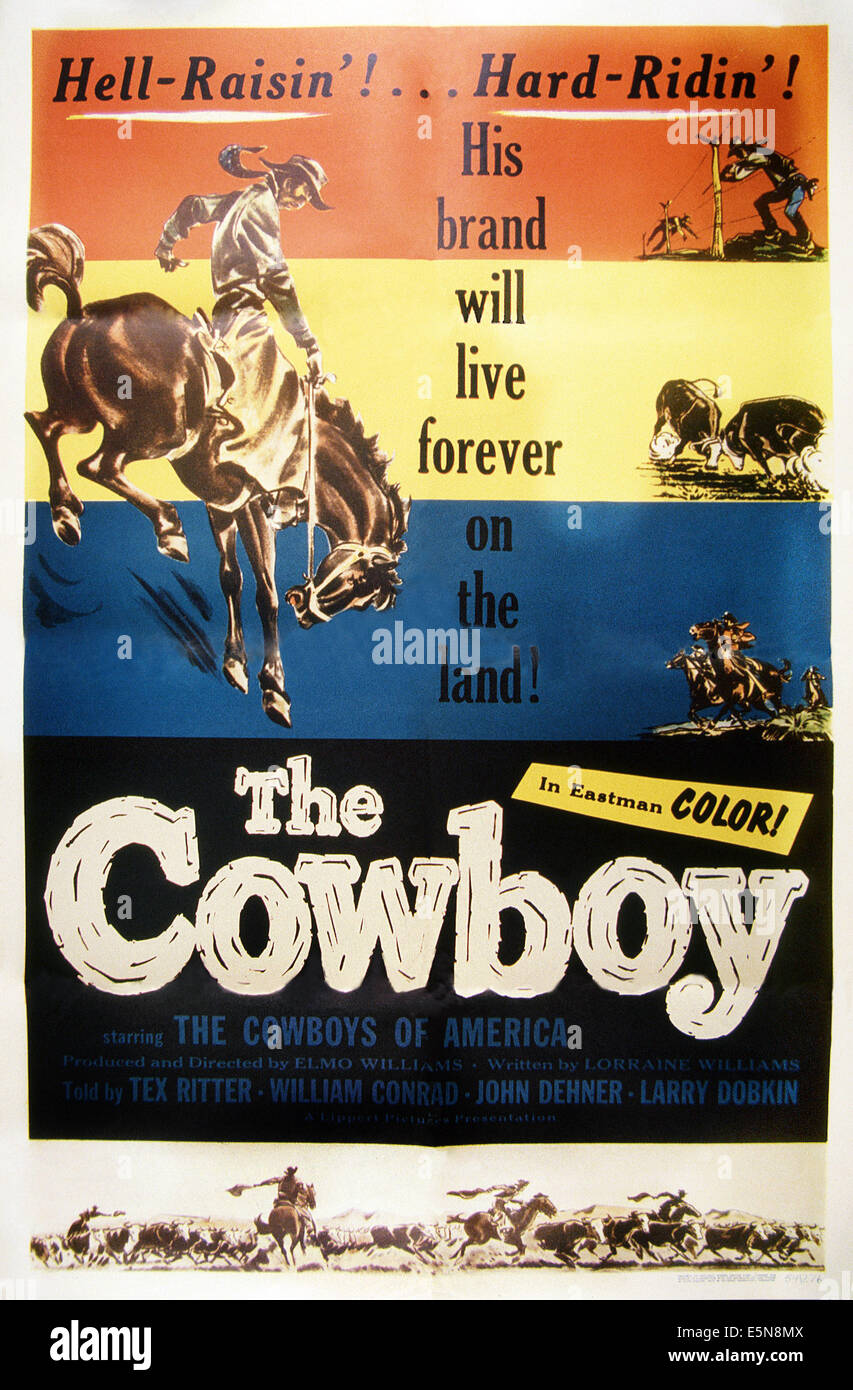DER COWBOY, 1954 Stockfoto