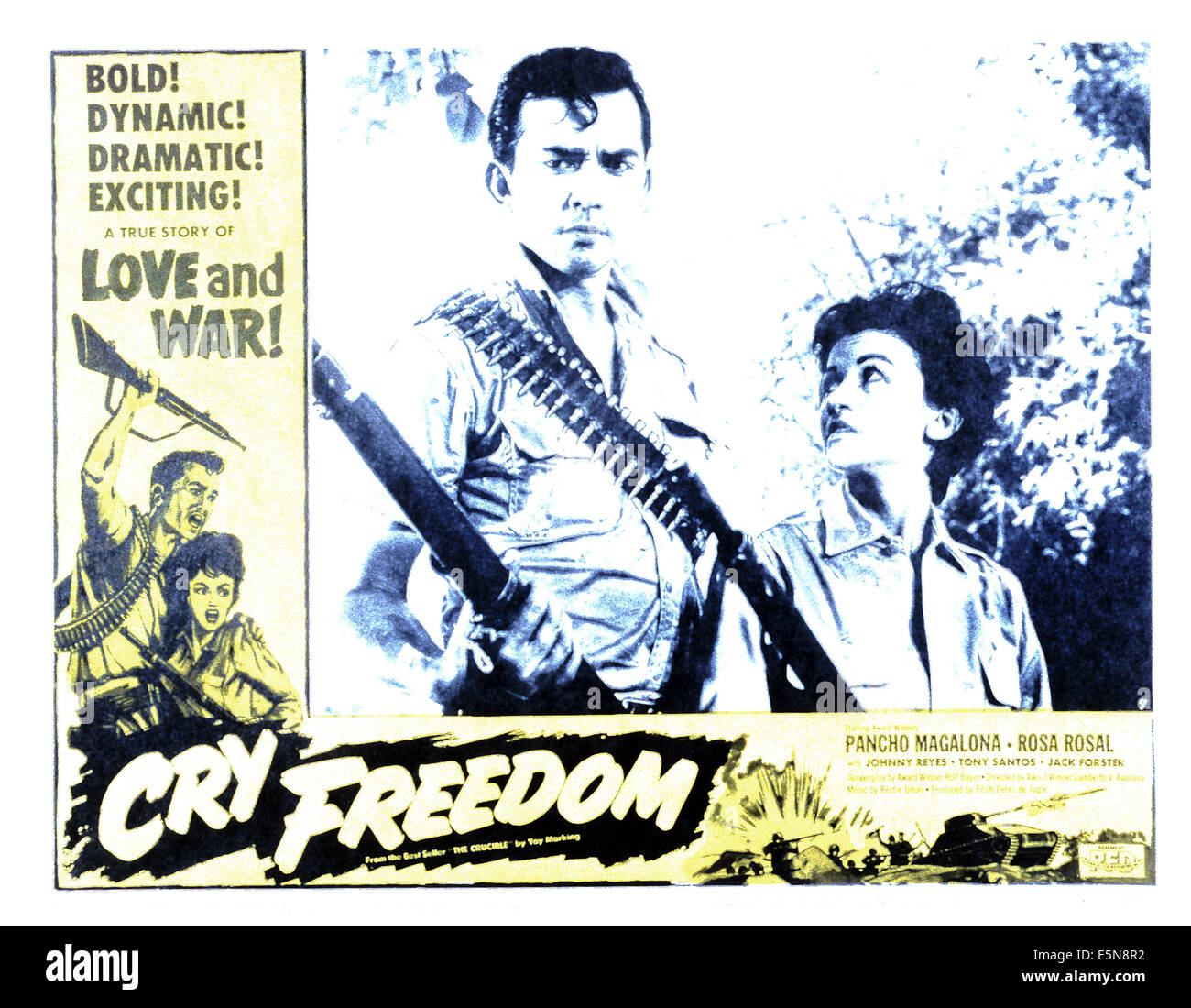 Schrei nach Freiheit, von links: Pancho Magalona, Rosa Rosal, 1959 Stockfoto