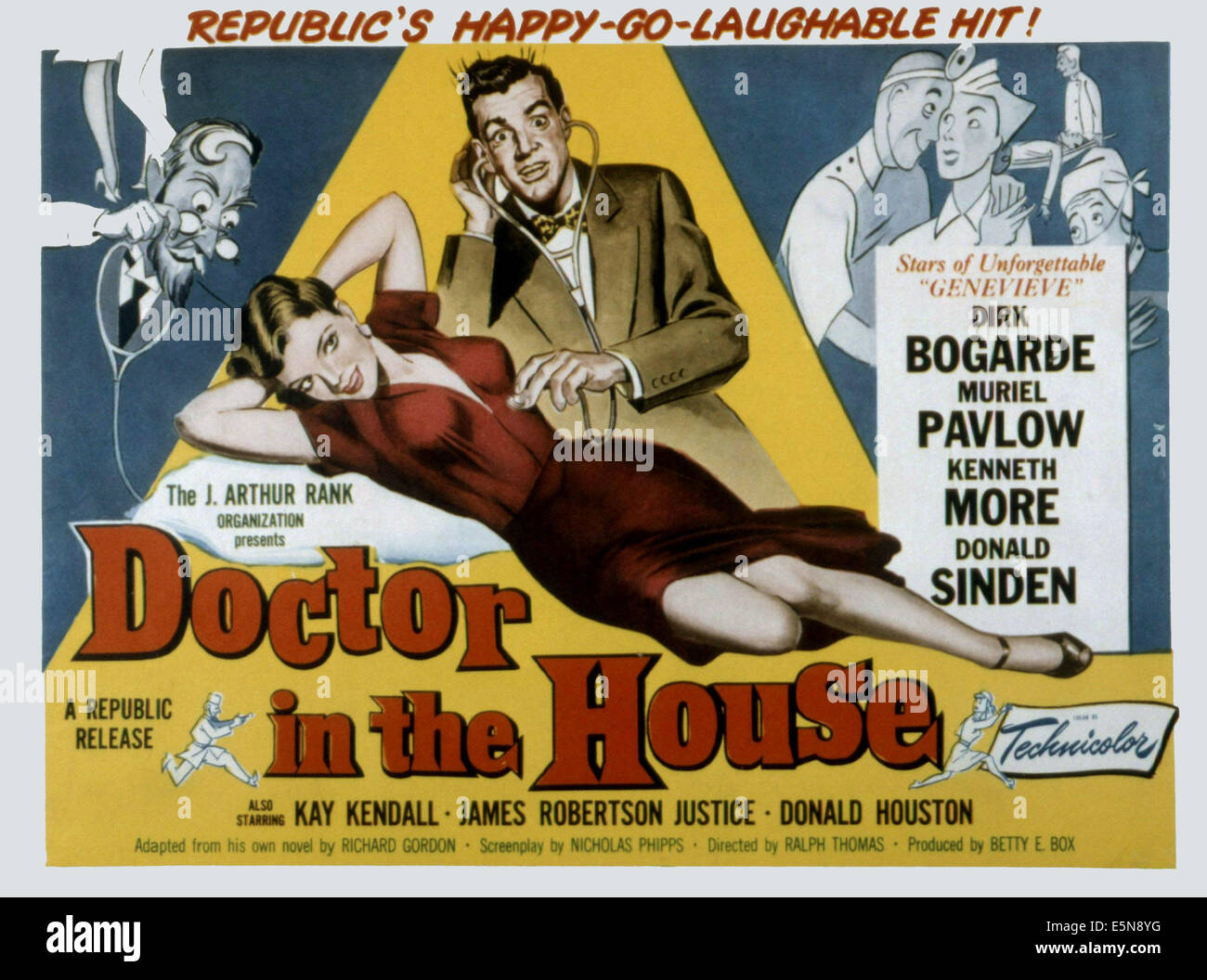 Arzt im Haus, Kenneth More, 1954 Stockfoto