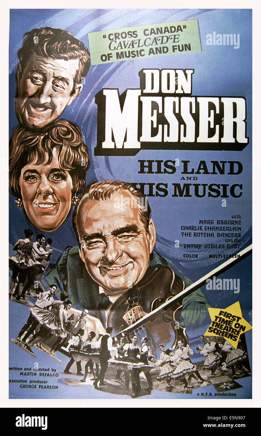 DON-MESSER: SEIN LAND UND SEINE MUSIK, 1971 Stockfoto