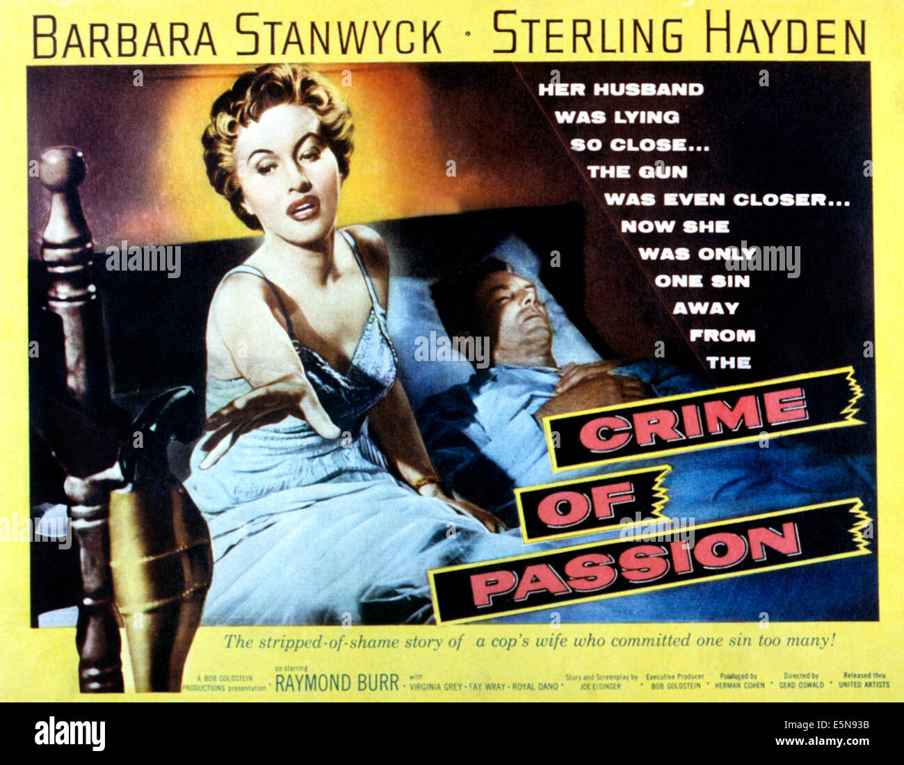 Verbrechen aus Leidenschaft, Barbara Stanwyck, Sterling Hayden, 1957 Stockfoto