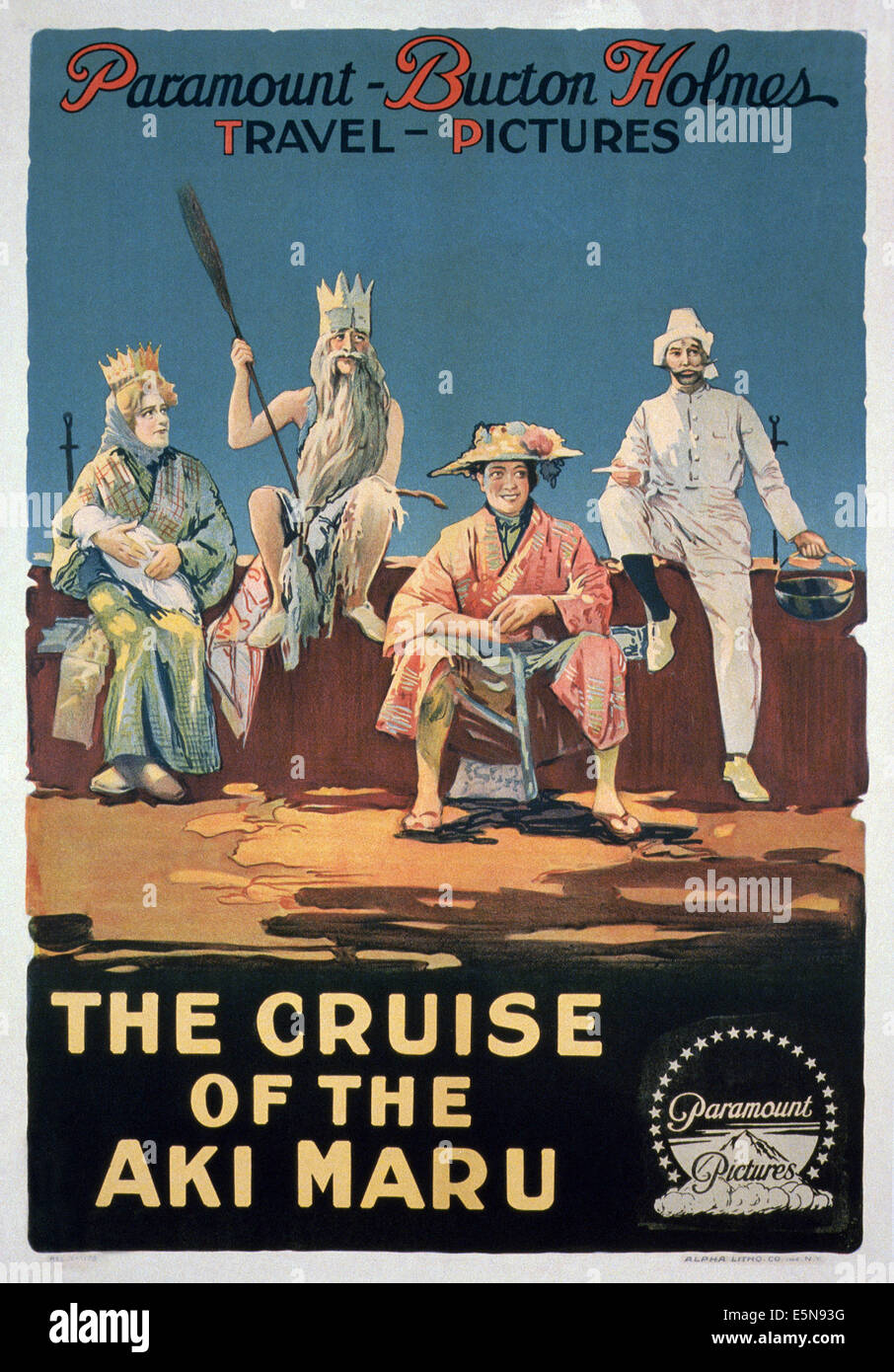 DIE Kreuzfahrt von der AKI MARU, Poster, ca. 1940er Stockfoto