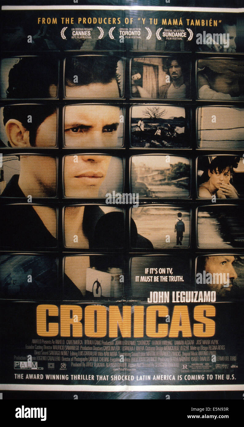CRONICAS, (aka Chronik), Plakat, John Leguizamo, 2004. © Palm Bilder/Courtesy Everett Collection Stockfoto